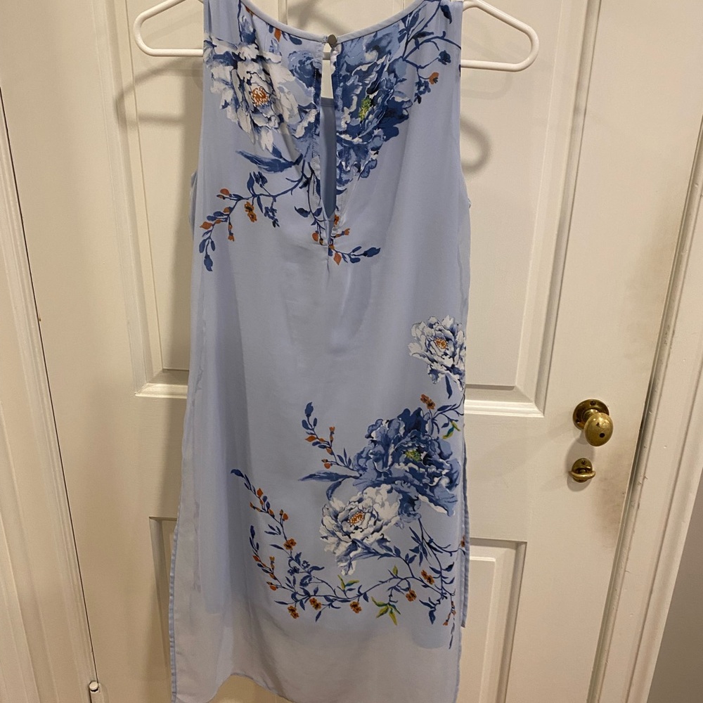 White House black market blue floral dress XXS - Picture 3 of 3
